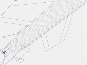 v2 a4b missile 3D Модель