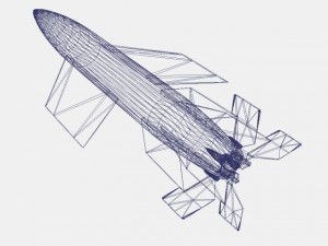 v2 a4b missile 3D Модель