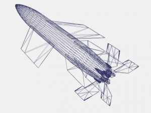 v2 a4b missile 3D Model