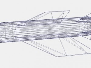 v2 a4b missile 3D Модель