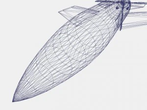 v2 a4b missile 3D Model