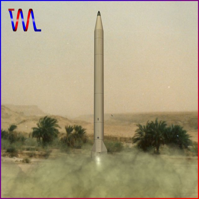 iraqi al samoud i missile Modelo 3D .c4d .max .obj .3ds .fbx .stl .blend 