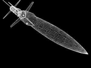 アストロビー200ロケット 3Dモデル