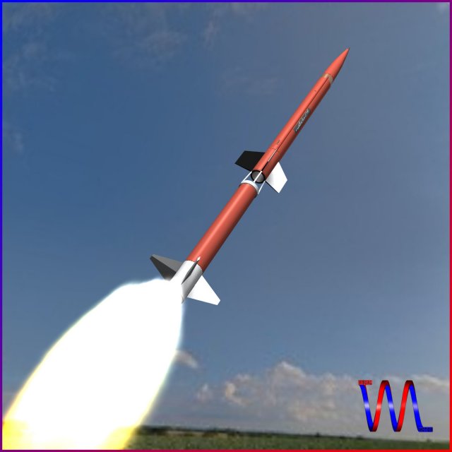 aerobee 170 rocket 3D Model .c4d .max .obj .3ds .fbx .stl .blend 