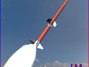 aerobee 170 rocket 3D मॉडल