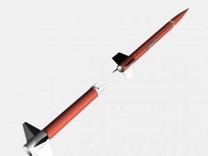 aerobee 170 rocket 3D Model