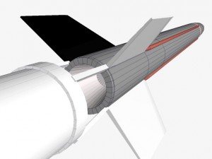 aerobee 170 rocket 3D Model