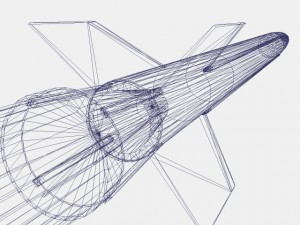 aerobee 170 rocket 3D Model