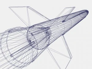 aerobee 170 rocket 3D Model