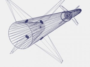 aerobee 170 rocket 3D Model