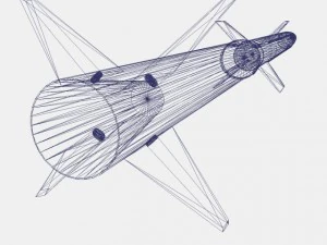 aerobee 170 rocket 3D Model