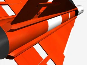 falcon gar1 missile 3D Model