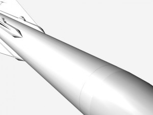 falcon gar1 missile 3D Модель
