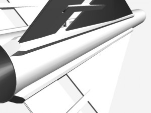 falcon gar1 missile 3D Модель