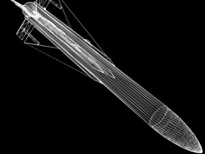 falcon gar1 missile 3D Модель