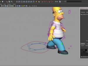 Homer simpson maya 3D 모델
