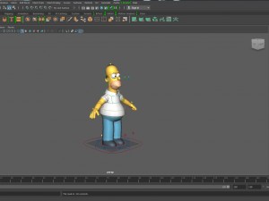 Homer simpson maya 3D 모델