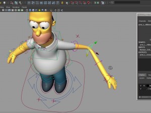 Homer simpson maya 3D 모델