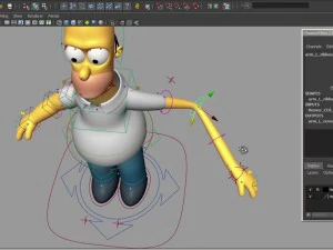Homer simpson maya 3D Model