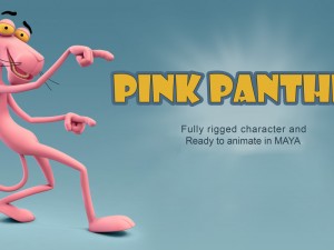 pink panther Modèle 3D