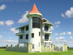 villa 4 Modèle 3D
