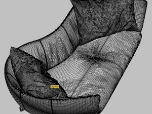 Realistic sofa Model 3D