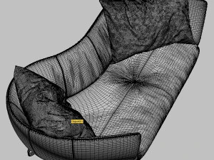 Realistic sofa 3D Model