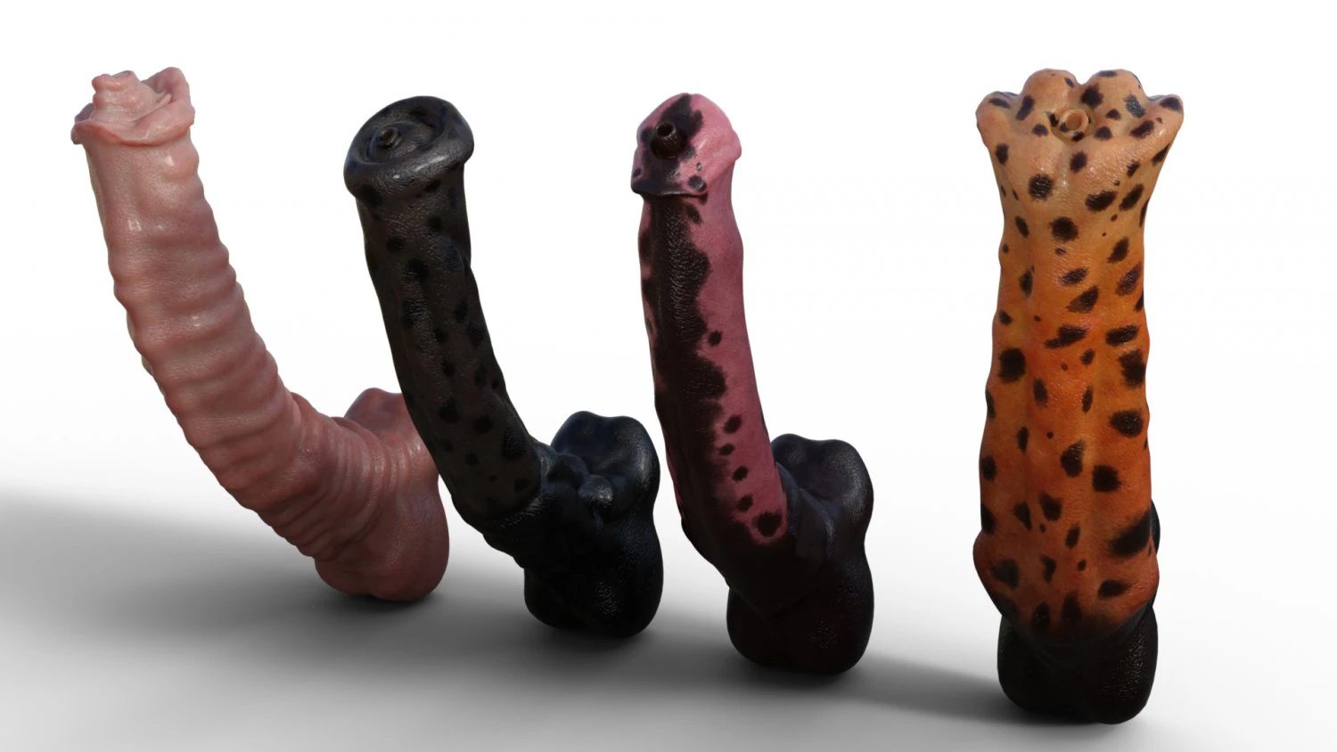 4 Horse Penis 3D Model .c4d .max .obj .3ds .fbx .stl .blend 