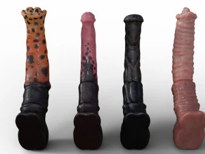 4 Horse Penis 3D Model