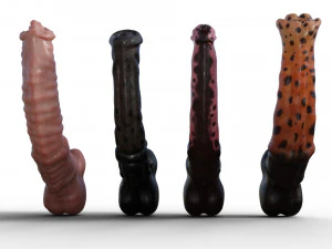 4 Horse Penis 3D Model