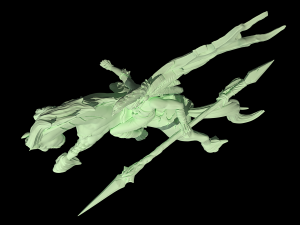 Wild Hunt Rider 3D Model