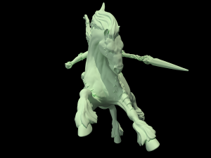 Wild Hunt Rider 3D Model