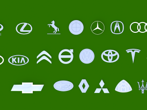 23 Car Logo ready to 3dprint 3D Model
