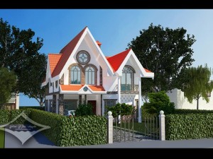 villa Modèle 3D