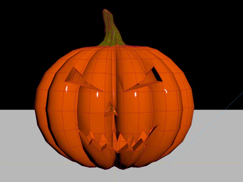 Pumpkin Halloween 3D Model