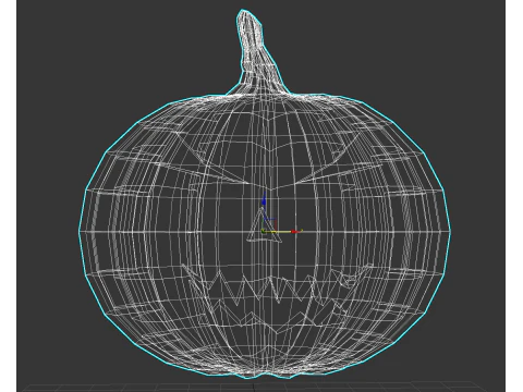 Pumpkin Halloween 3D Model