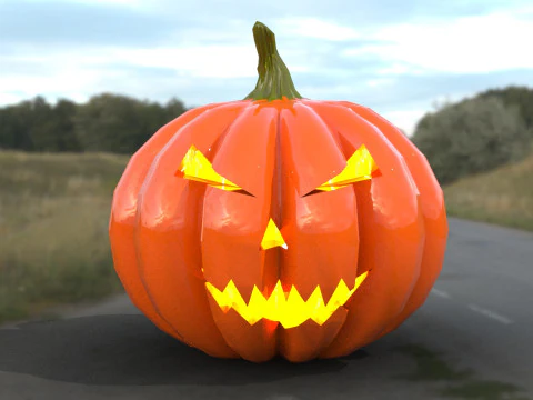 Pumpkin Halloween 3D Model