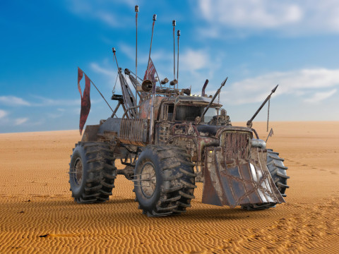 Mad Max Tow Truck Modello 3D