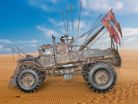 Mad Max Tow Truck Modello 3D
