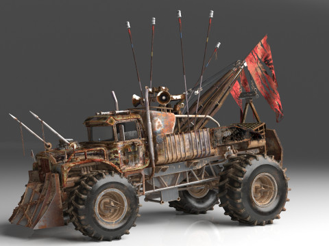 Mad Max Tow Truck 3D Model