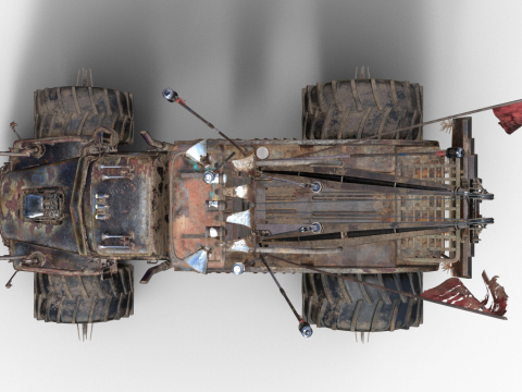 Mad Max Tow Truck Modello 3D