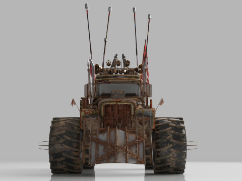 Mad Max Tow Truck Modello 3D