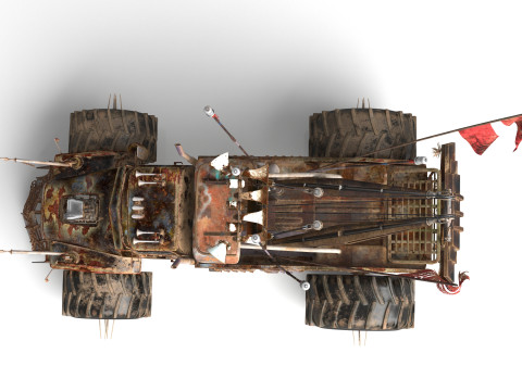 Mad Max Tow Truck Modello 3D