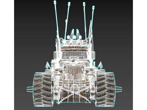 Mad Max Tow Truck Modello 3D