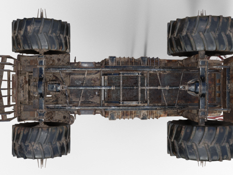 Mad Max Tow Truck Modello 3D