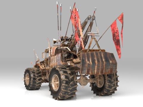 Mad Max Tow Truck Modello 3D
