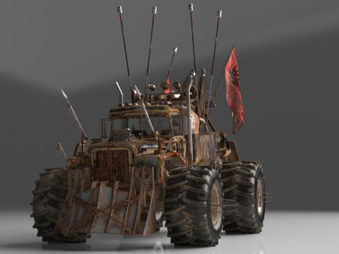 Mad Max Tow Truck Modello 3D