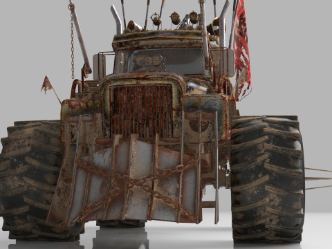Mad Max Tow Truck Modello 3D