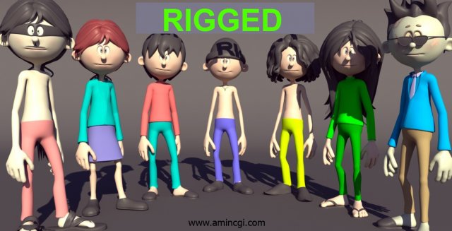 chara 3D Model .c4d .max .obj .3ds .fbx .stl .blend 