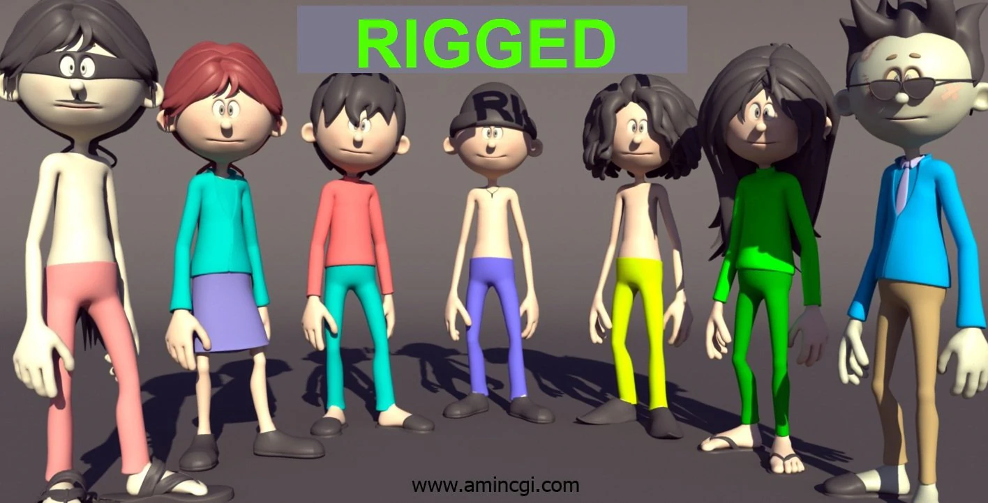 chara 3D Model .c4d .max .obj .3ds .fbx .stl .blend